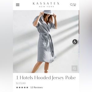 1 Hotels Unisex Jersey Robe